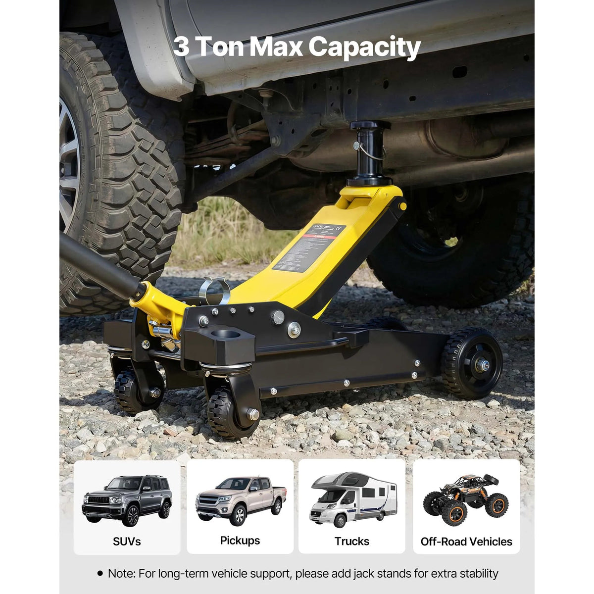 SucceBuy 3 Ton Floor Jack Aluminum & Steel Racing Floor Jack with Dual Pistons Quick Lift Pump Hydraulic Car Lift for SUV Pickup - AMOCARTSucceBuy 3 Ton Floor Jack Aluminum & Steel Racing Floor Jack with Dual Pistons Quick Lift Pump Hydraulic Car Lift for SUV Pickup