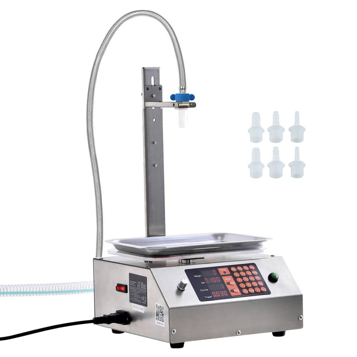 SucceBuy 30-15000g Liquid Filling Machine Automatic Bottle Water Filler with Diaphragm Pump Digital Control for Wine Beverage - AMOCARTSucceBuy 30-15000g Liquid Filling Machine Automatic Bottle Water Filler with Diaphragm Pump Digital Control for Wine Beverage