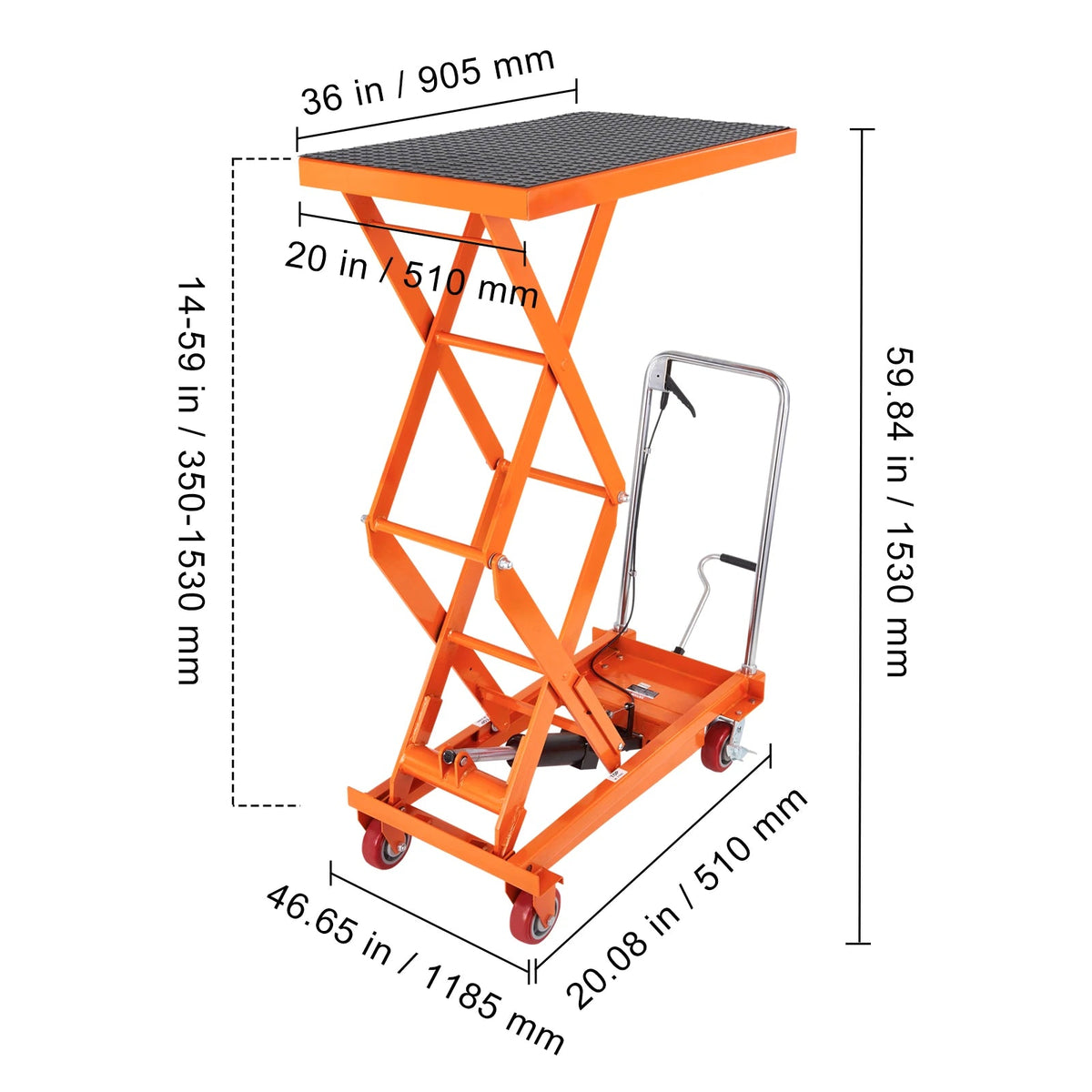 SucceBuy 330/770/1760Lbs Lifting Platform Hydraulic Car Lift Table Cart Heavy Duty Double Shear Wheelbarrow for Repair Motorcycl - AMOCARTSucceBuy 330/770/1760Lbs Lifting Platform Hydraulic Car Lift Table Cart Heavy Duty Double Shear Wheelbarrow for Repair Motorcycl