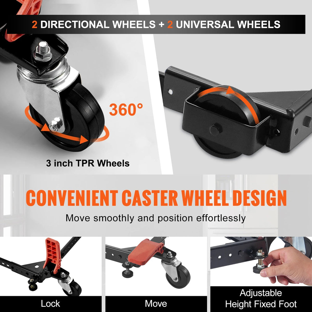 SucceBuy 500 lbs Adjustable Universal Washing Machine Stand Refrigerator Base Mount with Swivel Wheels Mobile Base for Equipment - AMOCARTSucceBuy 500 lbs Adjustable Universal Washing Machine Stand Refrigerator Base Mount with Swivel Wheels Mobile Base for Equipment