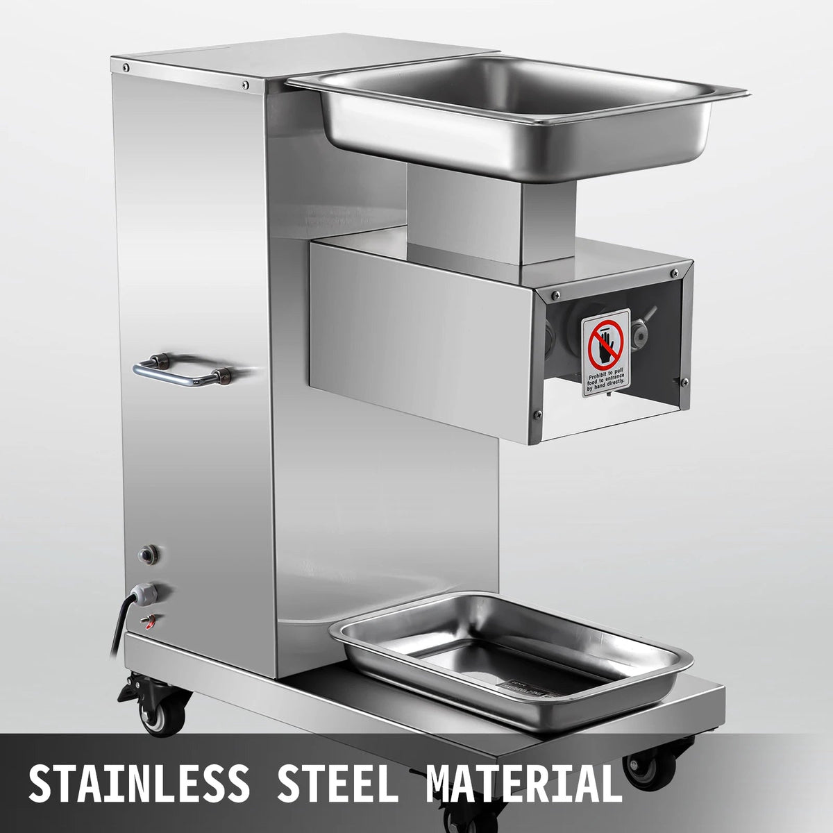 SucceBuy 500Kg/H Electric Meat Slicer 750W Commercial Meat Cutter 3mm Stainless Steel Blades Food Cutting Slicing Machine - AMOCARTSucceBuy 500Kg/H Electric Meat Slicer 750W Commercial Meat Cutter 3mm Stainless Steel Blades Food Cutting Slicing Machine