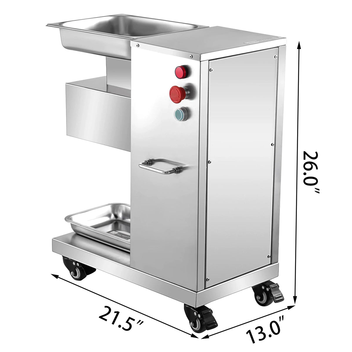 SucceBuy 500Kg/H Electric Meat Slicer 750W Commercial Meat Cutter 3mm Stainless Steel Blades Food Cutting Slicing Machine - AMOCARTSucceBuy 500Kg/H Electric Meat Slicer 750W Commercial Meat Cutter 3mm Stainless Steel Blades Food Cutting Slicing Machine