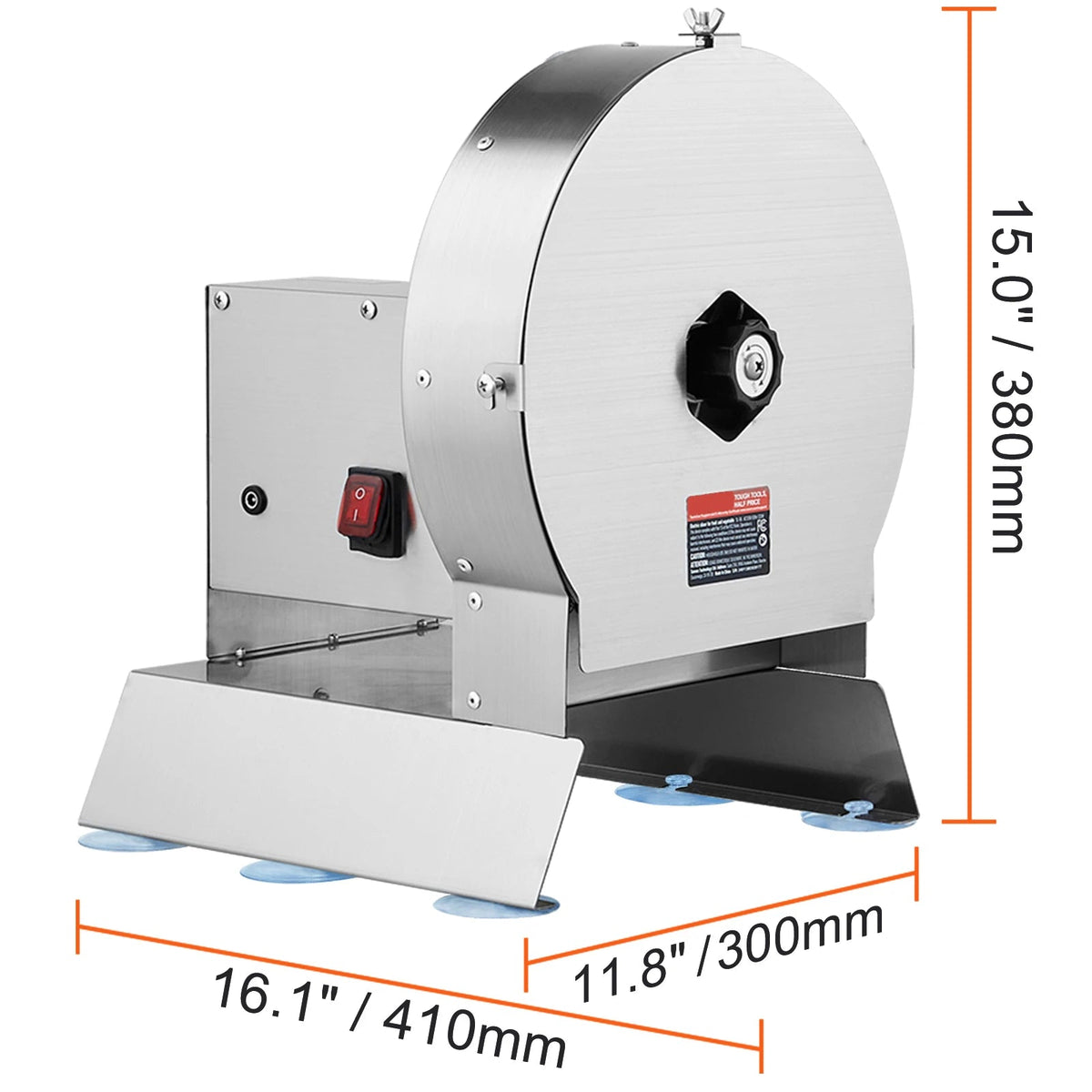 SucceBuy Electric Vegetable Slicer 0-12mm Thickness Adjustable Commercial Slicer Machine Stainless Steel Food Cutter Machine - AMOCARTSucceBuy Electric Vegetable Slicer 0-12mm Thickness Adjustable Commercial Slicer Machine Stainless Steel Food Cutter Machine