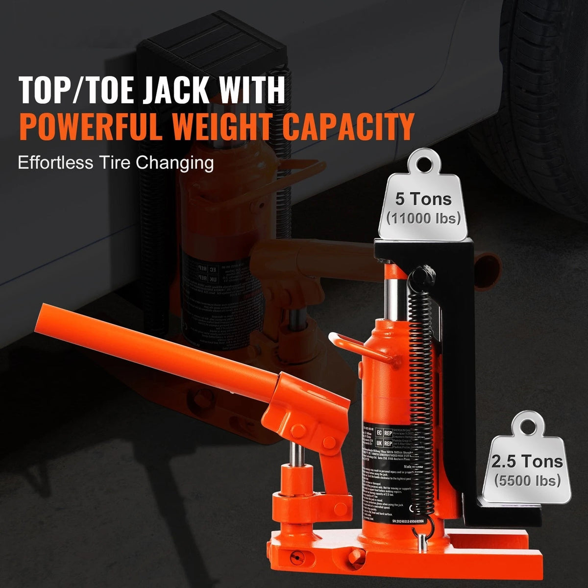 SucceBuy Hydraulic Toe Jack 2.5 Ton On Toe Toe Jack Lift 5 Ton On Top Lift Capacity Machine Jack 0.8-5.3 in - AMOCARTSucceBuy Hydraulic Toe Jack 2.5 Ton On Toe Toe Jack Lift 5 Ton On Top Lift Capacity Machine Jack 0.8-5.3 in