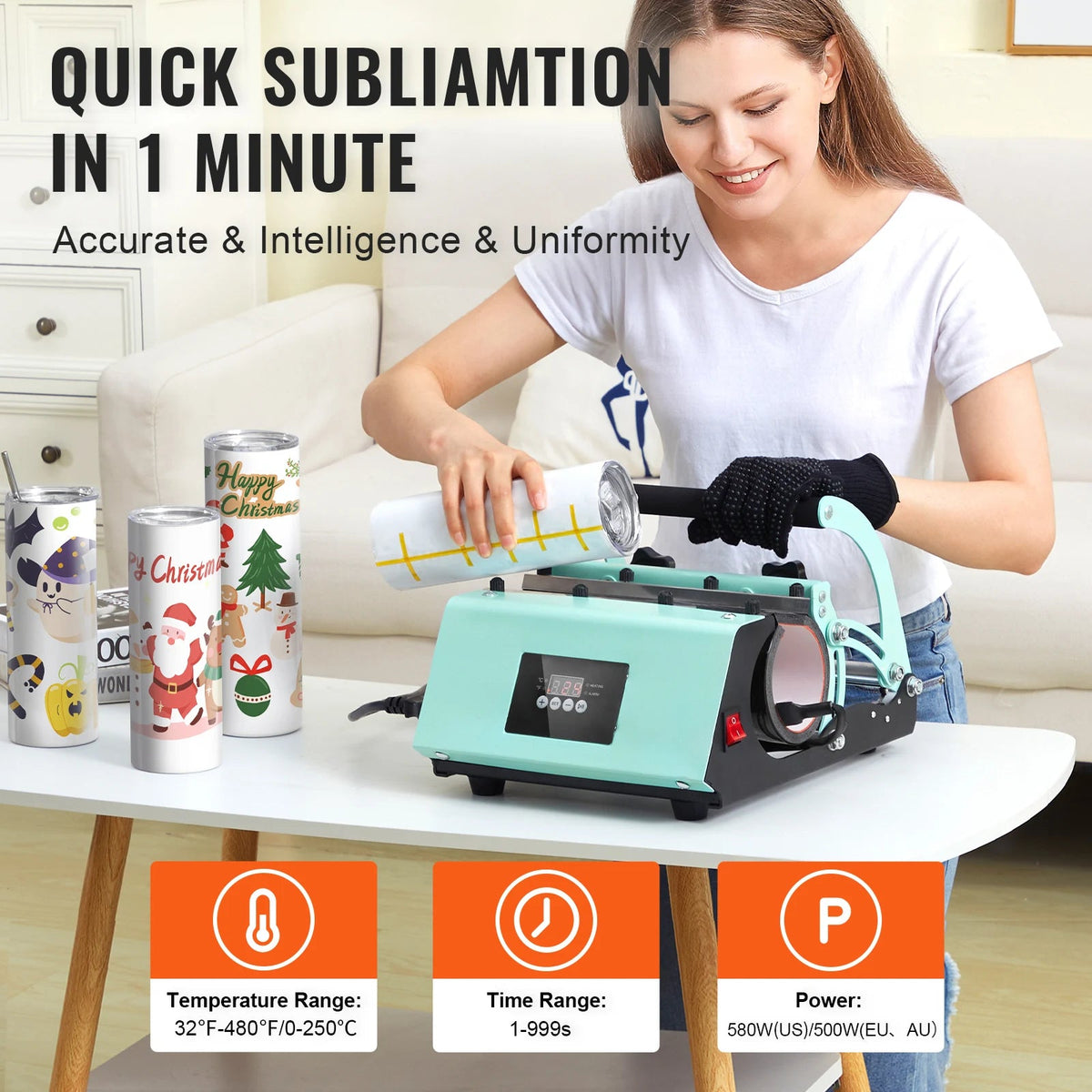 SucceBuy Tumbler Heat Press Machine and Sublimation Tumblers Tumbler Press Set with 8pcs 20OZ Blank Tumblers Mug Press Cup Press - AMOCARTSucceBuy Tumbler Heat Press Machine and Sublimation Tumblers Tumbler Press Set with 8pcs 20OZ Blank Tumblers Mug Press Cup Press