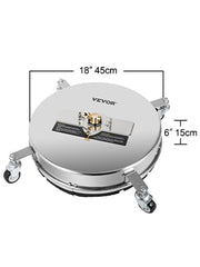 Charger l'image dans la visionneuse de galerie, Amocart 16 18 Inch Surface Cleaner Twin Rotary Arm 4000PSI 1/4" QC Stainless Steel Pressure Washer Decks Surface Cleaning
