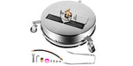 Amocart 16 18 Inch Surface Cleaner Twin Rotary Arm 4000PSI 1/4" QC Stainless Steel Pressure Washer Decks Surface Cleaning