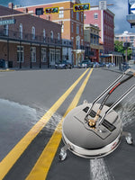 Amocart 16 18 Inch Surface Cleaner Twin Rotary Arm 4000PSI 1/4" QC Stainless Steel Pressure Washer Decks Surface Cleaning