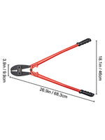 Amocart 24/30Inch Wire Rope Swager Crimper Tool Insulated Handle Aluminum Copper Cable Fishing Sleeves Cutter Crimping Pliers