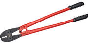 Bild in Galerie-Viewer laden, SucceBuy 24/30Inch Wire Rope Swager Crimper Tool Insulated Handle Aluminum Copper Cable Fishing Sleeves Cutter Crimping Pliers
