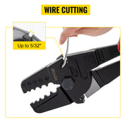 Bild in Galerie-Viewer laden, SucceBuy 24/30Inch Wire Rope Swager Crimper Tool Insulated Handle Aluminum Copper Cable Fishing Sleeves Cutter Crimping Pliers
