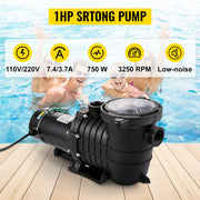 Bild in Galerie-Viewer laden, Amocart Swimming Pool Pump 110V/220V 5544GPH Powerful Self-priming for In/Above Ground Pool Water Circulation Strainer Basket
