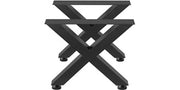 Load image into Gallery viewer, Amocart 2PCSMetal Table Legs Steel 2204LBS/1000KG Load  X-Shape with Pre-Drilled Holes for Home Use Commercial Bar Hotel Office
