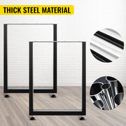 Load image into Gallery viewer, Amocart 2PCS Table Legs Steel 2204LBS /1000KG Load Square Shape with Pre-Drilled Holes for Home Use Commercial Bar Hotel Office
