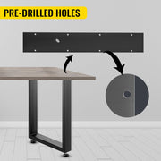 Load image into Gallery viewer, Amocart 2PCS Table Legs Steel 2204LBS /1000KG Load Square Shape with Pre-Drilled Holes for Home Use Commercial Bar Hotel Office
