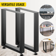 Load image into Gallery viewer, Amocart 2PCS Table Legs Steel 2204LBS /1000KG Load Square Shape with Pre-Drilled Holes for Home Use Commercial Bar Hotel Office

