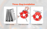 Amocart Threading Machine Dies 1 in-2 in NPT Pipe Dies(4 Packs) Right-Handed HSS Pipe Threading Dies Fit Split-Type Machines