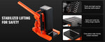 Amocart Hydraulic Toe Jack 2.5-10T On Toe Toe Jack Lift 5-20T On Top Lift Capacity Machine Jack Air Hydraulic Jack for Industry