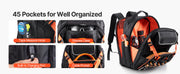 Load image into Gallery viewer, Amocart 45 Pockets Tool Backpack Tool Bag Reinforced Fabric Base Electrician Plumber Repairman Maintenance Worker Tool Bags
