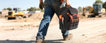 Amocart 45 Pockets Tool Backpack Tool Bag Reinforced Fabric Base Electrician Plumber Repairman Maintenance Worker Tool Bags