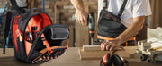 Charger l'image dans la visionneuse de galerie, SucceBuy 45 Pockets Tool Backpack Tool Bag Reinforced Fabric Base Electrician Plumber Repairman Maintenance Worker Tool Bags
