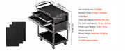 Charger l'image dans la visionneuse de galerie, Amocart 5-Tier Tool Chest 2-Drawer Rolling Tool Work Cart with Locking &amp; Pegboard Tools Storage Organizer for Garage Warehouse
