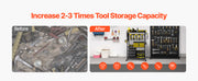 Charger l'image dans la visionneuse de galerie, Amocart 4-tier Rolling Tool Organizer Cart 150 lbs Garage Floor Stand Storage Cart on Wheels Drill Holder Rack for Workshop
