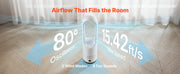 Load image into Gallery viewer, Amocart Bladeless Tower Fan 65°/80° Oscillating Standing Fan 8/12 Speeds &amp; 8/9-Hour Timer 14.76/15.42 ft High Velocity for Home
