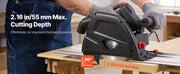 Load image into Gallery viewer, SucceBuy Track Saw 6-1/2-Inch Plunge-Cut Circular Saw Kit 2.16 in Cutting Depth for Wood Plastic, Guide Rail Not Included Black

