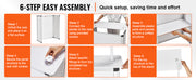 Load image into Gallery viewer, Amocart Promotion Counter Table Portable Tradeshow Podium Table Display Exhibition Counter Stand Booth Fair Pop Up Podium Table
