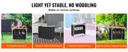 Load image into Gallery viewer, Amocart Folding Portable Bar Table Tradeshow Podium Table for Party Picnic Exhibition Include Carrying Case Storage Shelf Skirt
