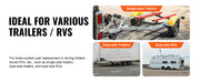 Load image into Gallery viewer, SucceBuy Trailer Hub Drum Kits Self-Adjusting Trailer Brake Assembly 7000 lbs Axle Backing Plates for Brake System Part Replace
