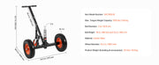 Load image into Gallery viewer, Amocart 1000/1200lbs Tongue Trailer Dolly Carbon Steel Boat Mover with 16.7in/18in - 22in Height Adjustable for Moving Cargo
