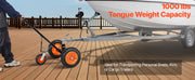Load image into Gallery viewer, Amocart 1000/1200lbs Tongue Trailer Dolly Carbon Steel Boat Mover with 16.7in/18in - 22in Height Adjustable for Moving Cargo
