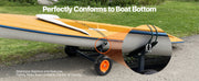 Charger l'image dans la visionneuse de galerie, Amocart 420lbs Boat Trailer Dolly Carbon Steel Kayak Mover with 15.7in Pneumatic Tires &amp; Bracket for Moving Fishing Motorboat

