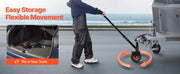 Bild in Galerie-Viewer laden, SucceBuy 300lbs Tongue Trailer Dolly 16.5-22in Height Adjustable with 1-7/8 &amp; 2in Balls 8.5in Pneumatic Tire for Moving RV Boat
