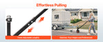 Amocart 300lbs Tongue Trailer Dolly 16.5-22in Height Adjustable with 1-7/8 & 2in Balls 8.5in Pneumatic Tire for Moving RV Boat