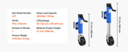 Charger l'image dans la visionneuse de galerie, Amocart 10in Trailer Jack Sidewind Round with Handle Bolt-on 1600lbs Tongue Single Jockey Wheel for Boat RV Parts Accessories
