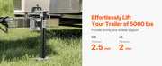 Load image into Gallery viewer, SucceBuy 5000Lbs Trailer Jack Dynamic Swivel Bolt-on 11.5 to 25.7in Lift Trailer Jack Stand with Handle RV Horse Yacht Trailer
