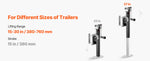 Amocart 2500Lbs Trailer Jack Swivel Bolt-on Trailer Jack with Ergonomic Handle 15in Vertical Travel for RV Yacht Trailers