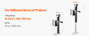 Load image into Gallery viewer, Amocart 2500Lbs Trailer Jack Swivel Bolt-on Trailer Jack with Ergonomic Handle 15in Vertical Travel for RV Yacht Trailers
