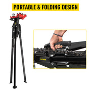 Bild in Galerie-Viewer laden, SucceBuy Steel Tripod Pipe Chain Vise 1/8-5in Capacity Foldable Legs Tri-Stand Bench Vice for Fixing Support Bending Metal Pipes
