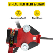 Bild in Galerie-Viewer laden, SucceBuy Steel Tripod Pipe Chain Vise 1/8-5in Capacity Foldable Legs Tri-Stand Bench Vice for Fixing Support Bending Metal Pipes
