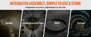 Load image into Gallery viewer, Amocart 1800/2600 lbs Confined Space Tripod Kit Winch Confined Space Rescue Tripod Fall Protection For  Confined Spaces

