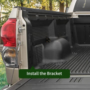 Bild in Galerie-Viewer laden, Amocart Truck Bed Storage Box Lockable Lid Waterproof ABS Wheel Well Tool Box 6.6 Gal with Password Padlock Fit for Driver Side
