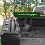 Bild in Galerie-Viewer laden, Amocart Truck Bed Storage Box Lockable Lid Waterproof ABS Wheel Well Tool Box 6.6 Gal with Password Padlock Fit for Driver Side
