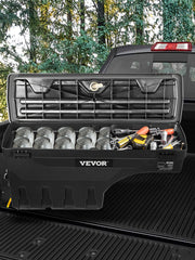 Bild in Galerie-Viewer laden, Amocart Truck Bed Storage Box Lockable Lid Waterproof ABS Wheel Well Tool Box 6.6 Gal with Password Padlock Fit for Driver Side
