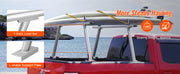 Bild in Galerie-Viewer laden, Amocart Truck Rack, 800 lbs Capacity, 71"x31" Aluminum Ladder Rack for Truck with 8 Non-Drilling C-clamps, Heavy Duty Truck Bed

