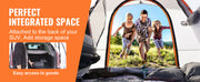 Load image into Gallery viewer, SucceBuy SUV Camping Tent, 8'-8' SUV Tent Attachment for Camping with Rain Layer and Carry Bag, PU2000mm Double Layer Truck Tent
