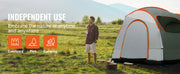 Load image into Gallery viewer, SucceBuy SUV Camping Tent, 8'-8' SUV Tent Attachment for Camping with Rain Layer and Carry Bag, PU2000mm Double Layer Truck Tent
